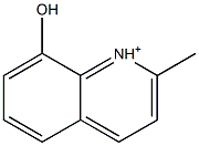 2-Methyl-8-hydroxyquinolinium 구조식 이미지
