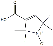 2,2,5,5-Tetramethyl-3-carboxy-3-pyrroline 1-oxide 구조식 이미지