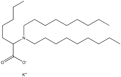 2-(Dinonylamino)heptanoic acid potassium salt 구조식 이미지