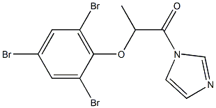 1-(1H-Imidazol-1-yl)-2-(2,4,6-tribromophenoxy)-1-propanone 구조식 이미지