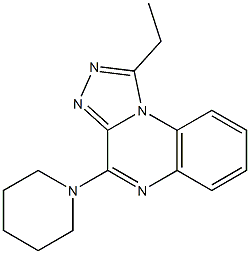 4-(1-Piperidinyl)-1-ethyl[1,2,4]triazolo[4,3-a]quinoxaline Structure