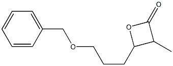 3-Methyl-4-[3-(benzyloxy)propyl]oxetan-2-one 구조식 이미지