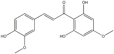 2',4,6'-Trihydroxy-3,4'-dimethoxychalcone Structure