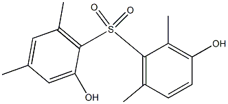 2,3'-Dihydroxy-2',4,6,6'-tetramethyl[sulfonylbisbenzene] Structure