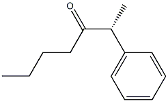 [R,(-)]-2-Phenyl-3-heptanone Structure