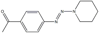 4'-(1-Piperidinylazo)acetophenone Structure