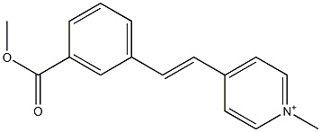 4-[3-(Methoxycarbonyl)styryl]-1-methylpyridinium 구조식 이미지