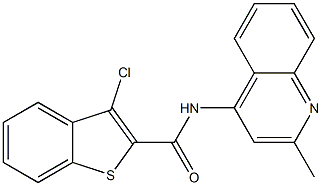 3-Chloro-N-(2-methylquinolin-4-yl)benzo[b]thiophene-2-carboxamide Structure