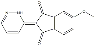 5-Methoxy-2-[pyridazin-3(2H)-ylidene]indane-1,3-dione Structure