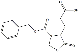 3-[3-(Benzyloxycarbonyl)-5-oxooxazolidine-4-yl]propionic acid 구조식 이미지