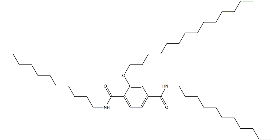 2-(Tetradecyloxy)-N,N'-diundecylterephthalamide 구조식 이미지