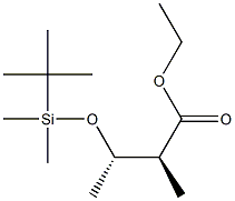 (2S,3S)-3-(tert-Butyldimethylsiloxy)-2-methylbutyric acid ethyl ester Structure