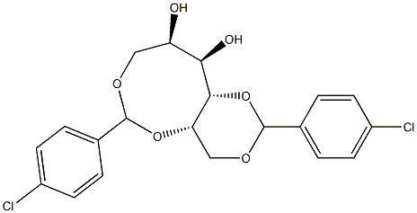 1-O,3-O:2-O,6-O-Bis(4-chlorobenzylidene)-D-glucitol Structure