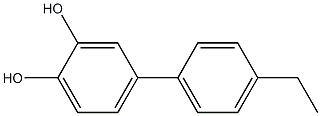 4-(4-Ethylphenyl)-1,2-benzenediol 구조식 이미지