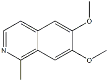 6,7-Dimethoxy-1-methylisoquinoline 구조식 이미지