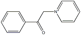 1-(2-Phenyl-2-oxoethyl)pyridinium 구조식 이미지