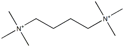 N,N'-Tetramethylenebis(trimethylaminium) Structure