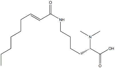 N6-(2-Nonenoyl)-N2,N2-dimethyllysine 구조식 이미지