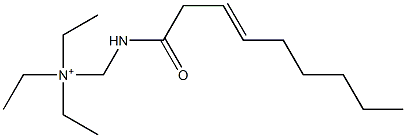 N,N-Diethyl-N-[(3-nonenoylamino)methyl]ethanaminium Structure