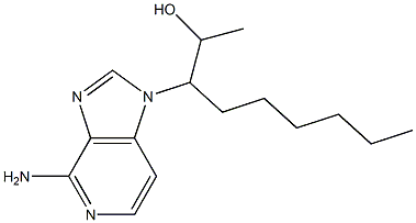 4-Amino-1-[1-(1-hydroxyethyl)heptyl]-1H-imidazo[4,5-c]pyridine Structure