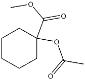 1-Acetoxy-cyclohexanecarboxylic acid methyl ester 구조식 이미지