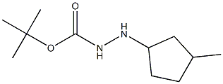 TERT-BUTYL 2-(3-METHYLCYCLOPENTYL)HYDRAZINECARBOXYLATE Structure