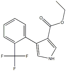 4-[2-(TRIFLUOROMETHYL)PHENYL]-1H-PYRROLE-3-CARBOXYLIC ACID ETHYL ESTER Structure