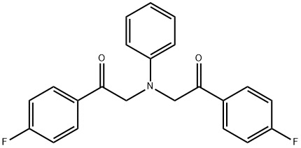 1-(4-FLUORO-PHENYL)-2-([2-(4-FLUORO-PHENYL)-2-OXO-ETHYL]-PHENYL-AMINO)-ETHANONE Structure