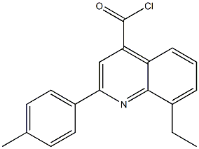 8-ethyl-2-(4-methylphenyl)quinoline-4-carbonyl chloride 구조식 이미지