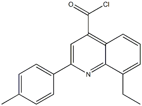 8-ethyl-2-(4-methylphenyl)quinoline-4-carbonyl chloride Structure