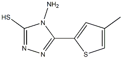 4-amino-5-(4-methyl-2-thienyl)-4H-1,2,4-triazole-3-thiol Structure