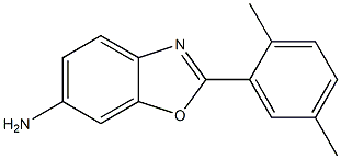 2-(2,5-DIMETHYL-PHENYL)-BENZOOXAZOLE-6-YLAMINE Structure