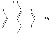 2-Amino-4-methyl-5-nitro-6-hydroxypyrimidine 구조식 이미지