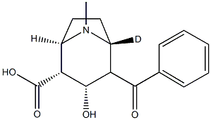 Benzoylecgonine-d3 solution 100μg/mL in methanol, 99 atom % D, drug standard Structure