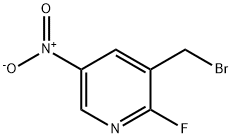 3-Bromomethyl-2-fluoro-5-nitropyridine 구조식 이미지