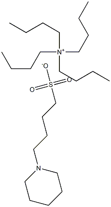 Tetrabutylammonium 4-(n-piperidinyl)butane sulfonate 구조식 이미지