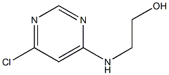 2-[(6-Chloro-4-pyrimidinyl)amino]-1-ethanol Structure