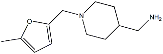 ({1-[(5-Methyl-2-furyl)methyl]-4-piperidinyl}methyl)amine 구조식 이미지