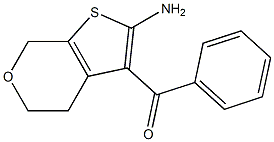 (2-Amino-4,7-dihydro-5H-thieno[2,3-c]pyran-3-yl)-(phenyl)methanone Structure