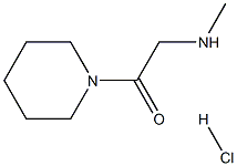 2-(Methylamino)-1-(1-piperidinyl)-1-ethanonehydrochloride 구조식 이미지