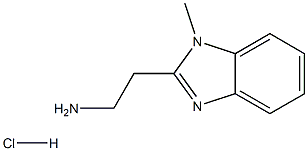 2-(1-Methyl-1H-benzoimidazol-2-yl)-ethylaminehydrochloride 구조식 이미지