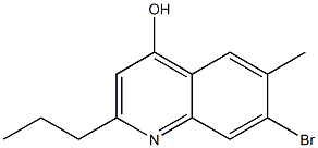 7-Bromo-6-methyl-2-propylquinoline-4-ol Structure