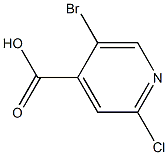 2-Chloro-5-bromopyridine-4-carboxylic acid Structure