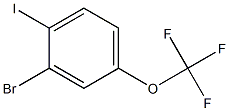 3-bromo-4-iodotrifluoromethoxybenzene Structure