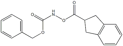 2-(benzyloxycarbonylamino)-2,3-dihydro-1H-indene-2-carboxylic acid Structure