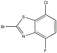 2-Bromo-7-chloro-4-fluorobenzo[d]thiazole 구조식 이미지