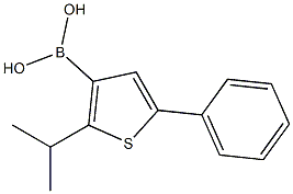 2-isopropyl-5-phenylthiophene-3-boronic acid 구조식 이미지