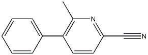 2-Cyano-6-methyl-5-phenylpyridine Structure