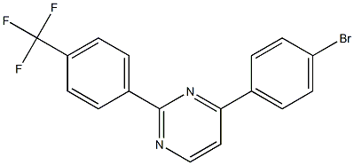 4-(4-Bromo-phenyl)-2-(4-trifluoromethyl-phenyl)-pyrimidine Structure