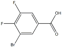 3-bromo-4,5-dilfluorobenzoic acid 구조식 이미지